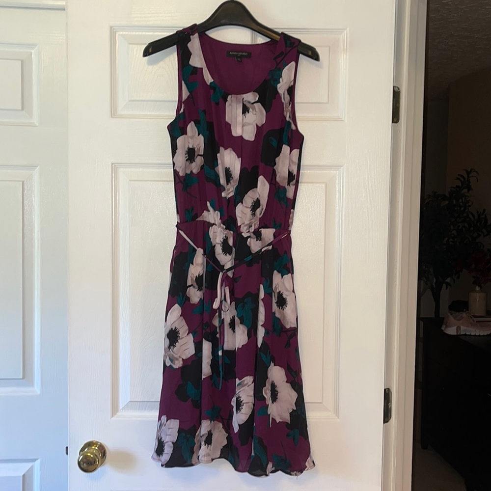 Banana Republic | Sleeveless Floral Dress | Sz XS
